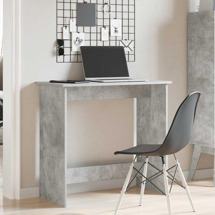 Actual product image VidaXL Desk concrete grey 84x40x75 cm Wood-based office desk Table (80 x 40 x 75 cm)