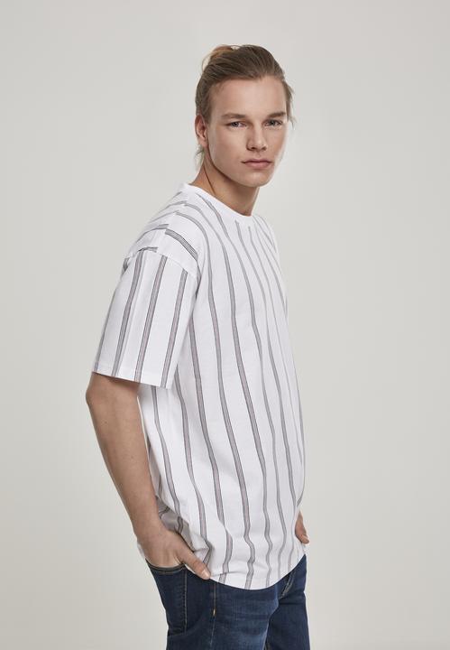 Actual product image Urban Classics Heavy Oversized AOP Stripe Tee (L)