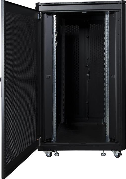 Produktbild Logon RSL26U81BL Vrijstaande rek 26U 600kg Zwart rack (26 HE, 19 Zoll Rack)