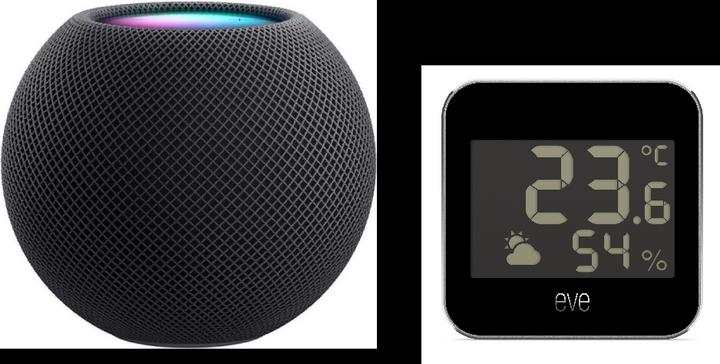 Immagine prodotto Eve Meteo e Apple Home Pod Mini