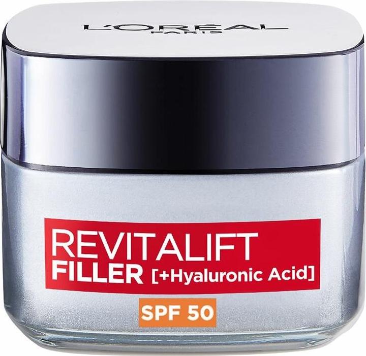 Actual product image L'Oréal Paris REVITALIFT FILLER ácido hialurónico crema día SPF50 50 ml (50 ml, Day cream, SPF 50)