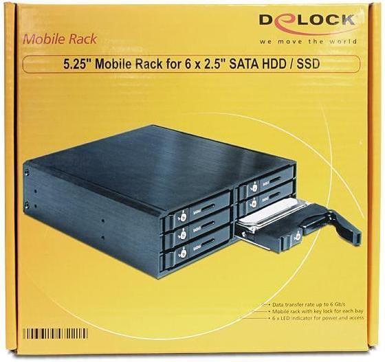 Actual product image Delock 5.25″ removable frame for.5″ SATA HDD / SSD