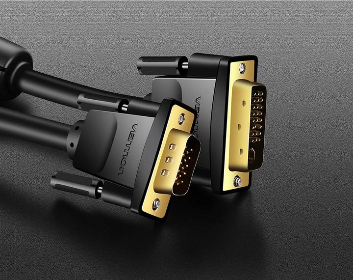 Produktbild Vention DVI(24 5) to VGA Cable 3m EACBI (Black) (3 m, DVI)