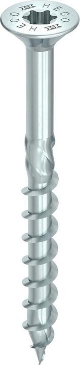 Actual product image Heco TOPIX-plus countersunk head wood screw with TX pockets partially threaded 8x300 mm blue galvanised (50 Screws per piece)