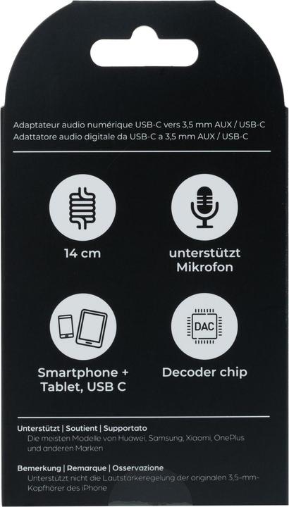 Actual product image Onit Digital-Audio-Adapter Premium USB-C auf 3.5 mm (USB Type C, USB Type C, 3.5mm jack)