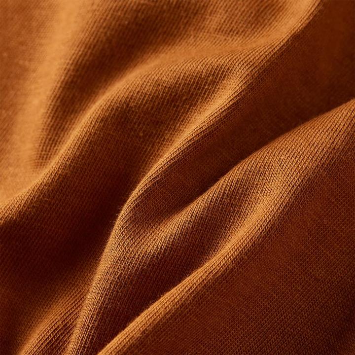 Immagine prodotto VidaXL Camicia da bambino a maniche lunghe cognac 104,Materiale: 100 (104)