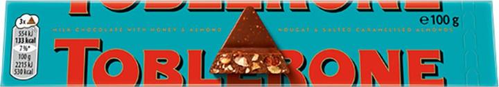 Nutritional values and ingredients Toblerone Crunchy Almonds (100 g)