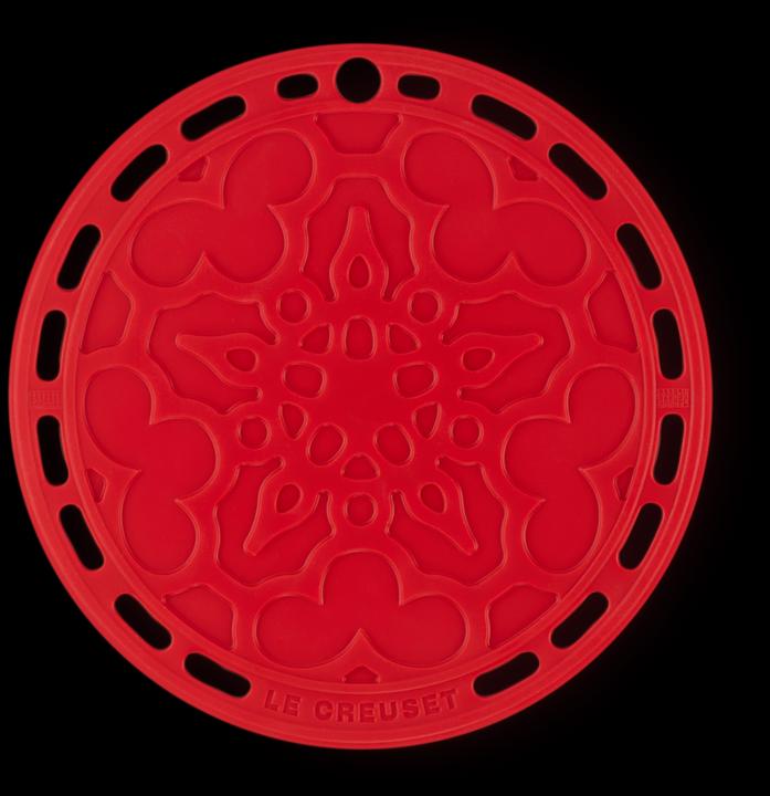 Produktbild Le Creuset Fleischtopf rund French 20cm kirschrot (1 x, Pfannenuntersetzer)