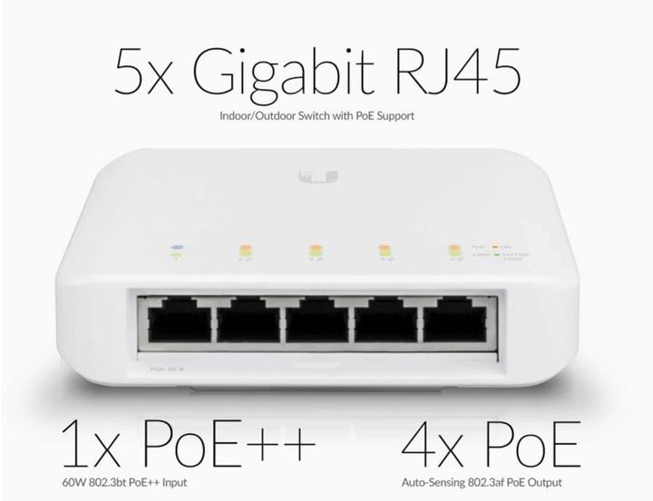 Produktbild Ubiquiti UnifiFlex:Outdoor 5Port PoE Switch (5 Ports)
