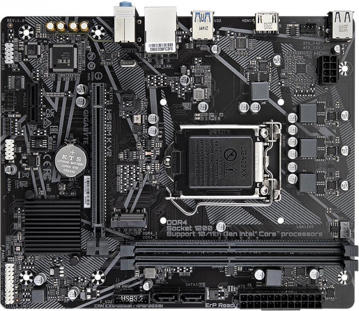 Actual product image Gigabyte H510M K V2 (LGA 1200, Intel H470 Express, mATX)