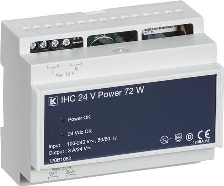 Image du produit LK IHC Control strømforsyning IHC strømforsyning 75 W, 24 Vd.c. stabiliseret switch mod