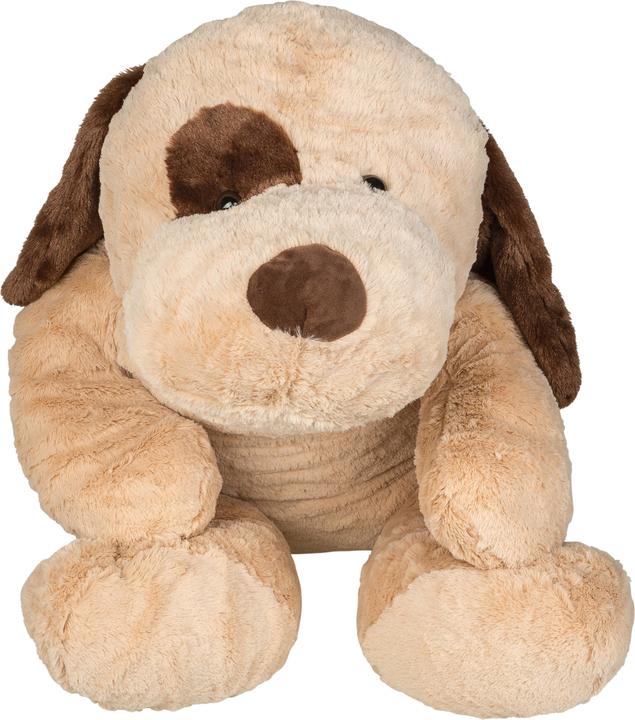 Actual product image Idena Plush dog XXL 100cm light brown