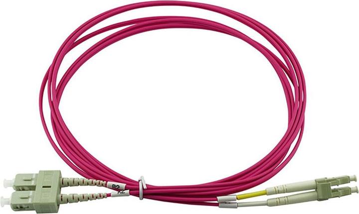 Actual product image CBO Fibre optic patch cable LC / SC MM OM4 magenta 15.0m (CAT6, 15 m)
