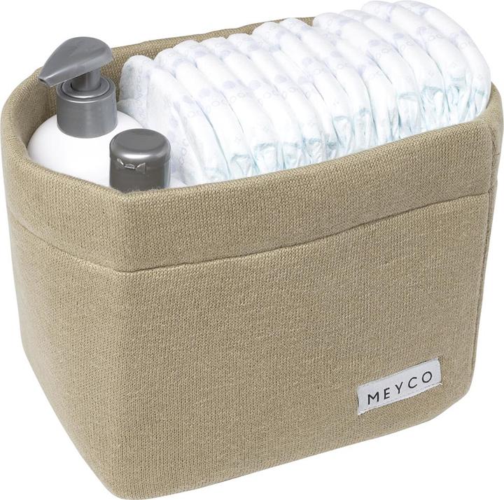 Meyco Panier à points enroulés medium Knit basic taupe
