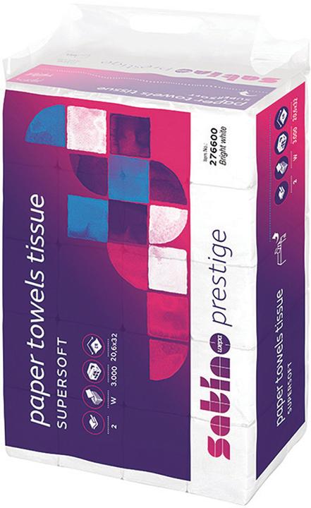 Actual product image Wepa Sheet hand cleaning paper LPCB2120, 120 sheets, 20.6 x 32, Cellulose, (25pcs) (1 x)