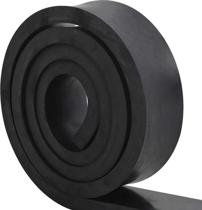 Produktbild VidaXL Schürfleiste Gummi Schwarz 300x10x2 cm Schürfleiste Gummilippe