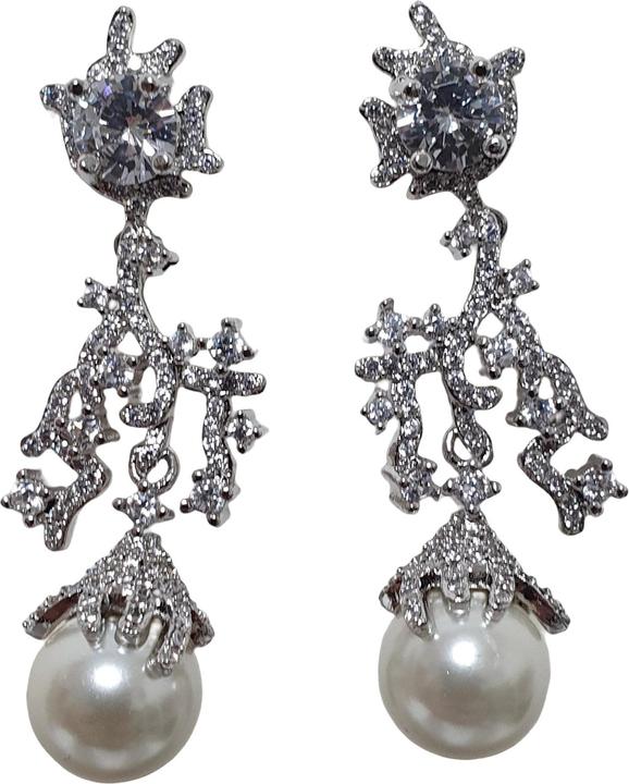Image du produit L'Officiel Orecchino a buco rodio con perla