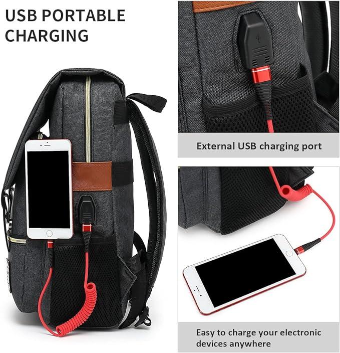 Image du produit Only-Bags.Store Sac à dos d'étudiant, sac à dos de voyage, sac d'extérieur décontracté pour hommes et femmes, sac