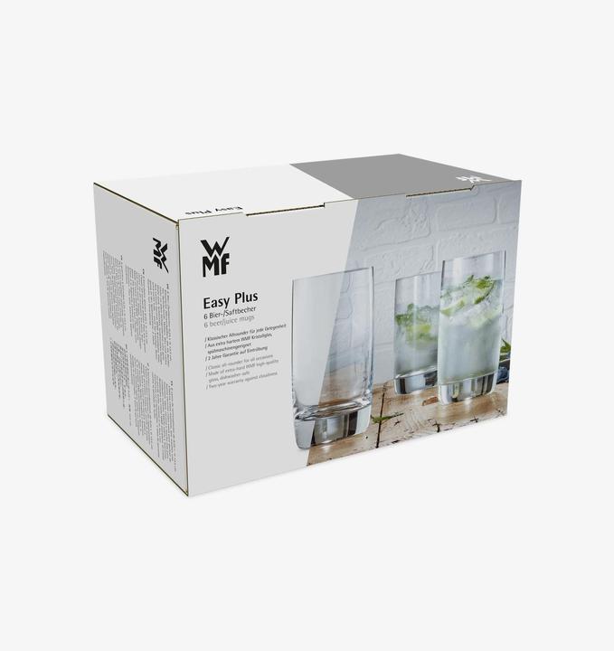 Produktbild WMF Saftgläser Set 6tlg Gläser 250 ml Kristallglas Easy Plus bruchsicher (0.25 l, 6 x)
