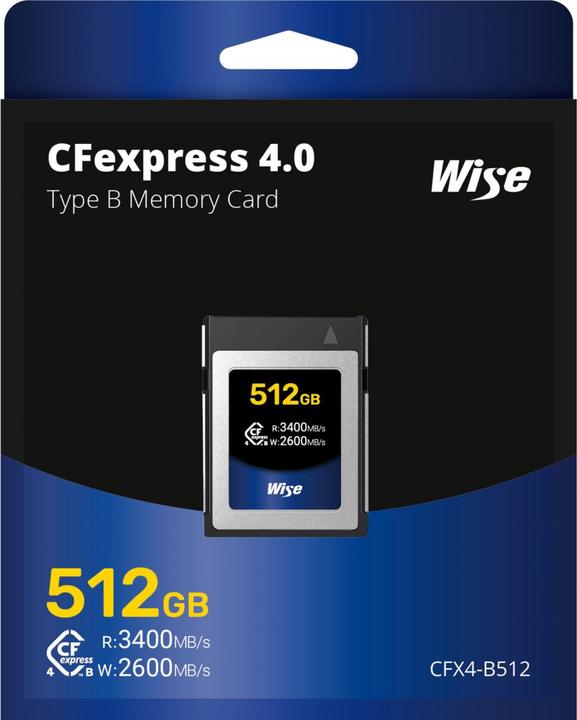 Produktbild Wise CFexpress 4.0 (512 GB, CFexpress Typ B)