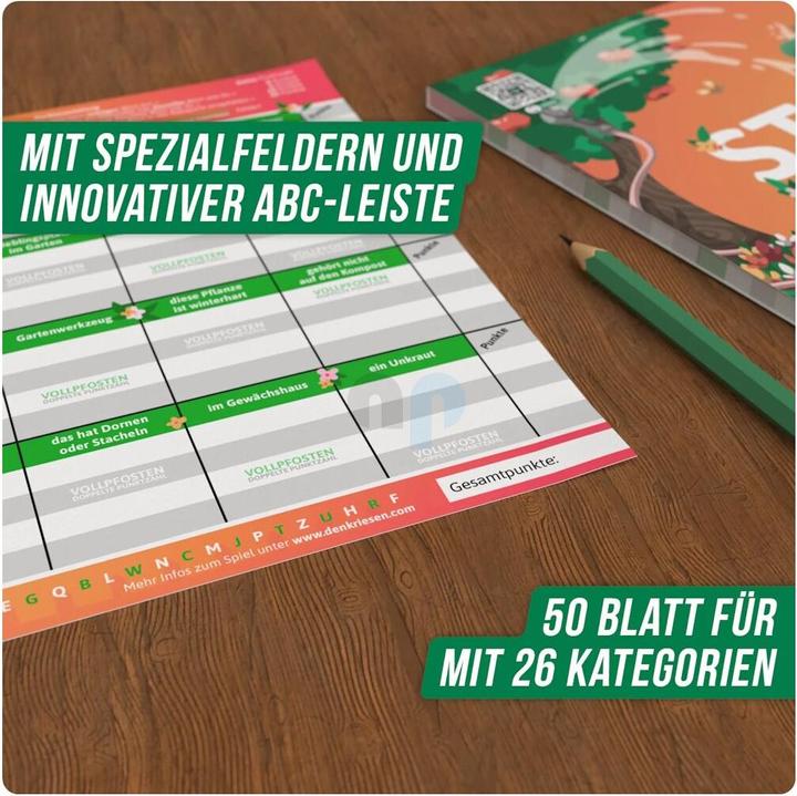 Actual product image Denkriesen STADT LAND VOLLPFOSTEN® A4 - GARTEN EDITION "Everything in the green area" (German)