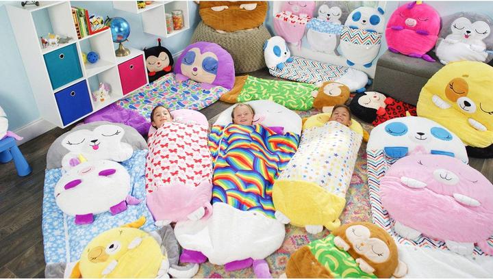 Actual product image Happy Nappers Nappers Cat pink | Large 6-12 years | Play - cuddle - sleep | Children's sleeping bag (137 cm)