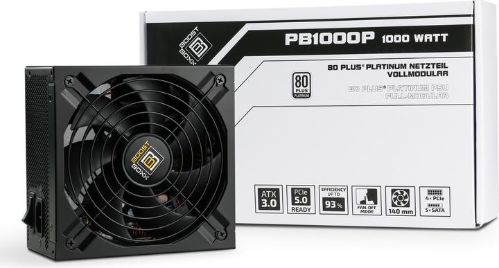 Produktbild CSL 1000 Watt BoostBoxx Power Boost, Full-Modular, 92% Effizienz, 80 Plus Platinum zertifiziert (1000 W)
