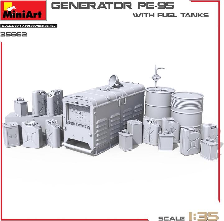 Actual product image 1: 35 Power generator PE-95 w. canisters canisters