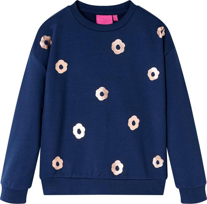 Immagine prodotto VidaXL Felpa da bambino blu navy 140,Materiale: 95 % cotone. 5 (140)