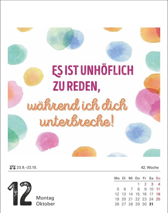 Immagine prodotto Harenberg Lange Rede kurzer Gin Tagesabreisskalender 2026 - Der Sprüche-Kalender (11 x 14 cm, Tedesco)