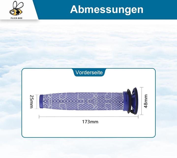 Produktbild Europart Motorschutzfilter wie dyson 965661-01 für Akkusauger