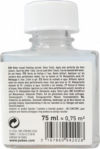 Actual product image Pebeo Deco Auxiliaries Gloss Varnish (75 ml)