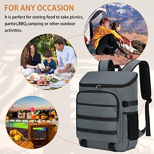 Produktbild Only-Bags.Store Wasserdichte isolierte Kühltasche Grosse Picknick-Rucksäcke Leichte Lunch-Tasche Rucksäcke (30 l)