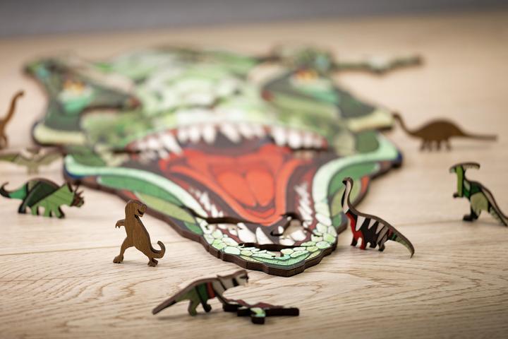 Actual product image Eco Wood Art T-Rex (129 pieces)
