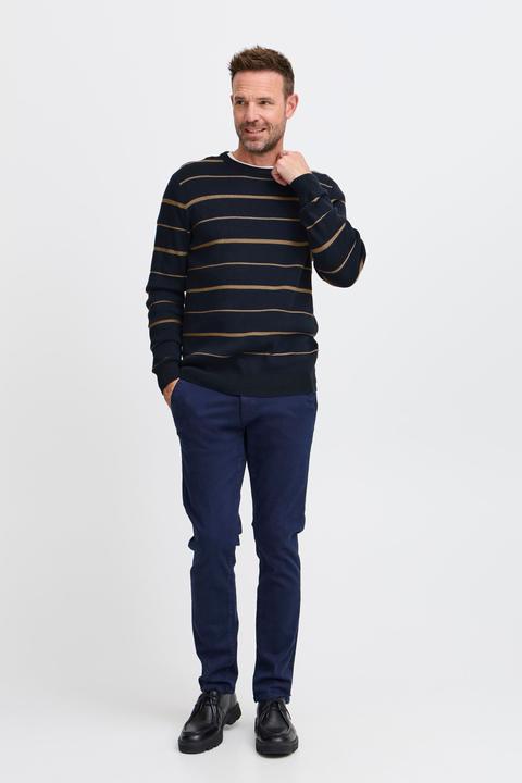 Actual product image FQ1924 FQKYLE reversed strip crewneck neck 21900702 (M)