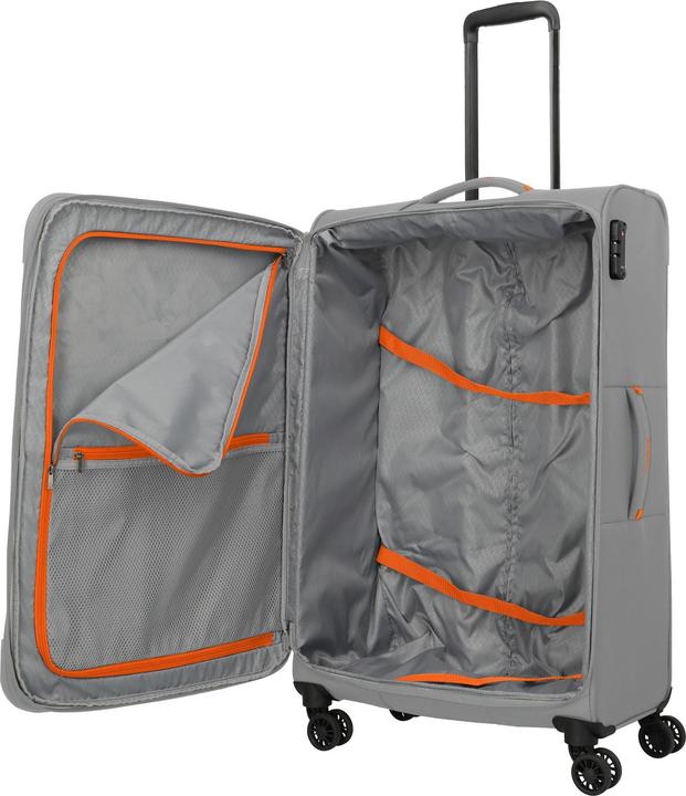Image du produit Travelite Umbria 4 Rollen Trolley L 77 cm mit Dehnfalte (90 l, XL (à partir de 115l))