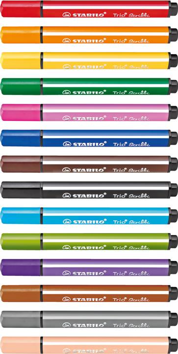 Produktbild STABILO Trio Scribbi Gefederter Dreikant-Filzstift (Gelb, 1 x)
