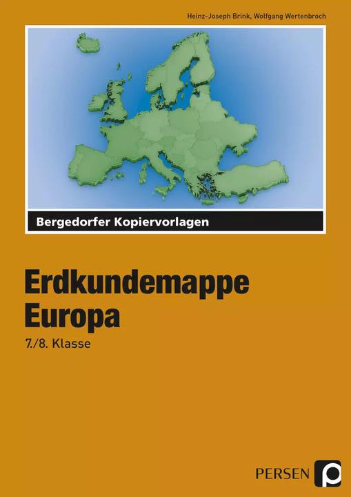 Produktbild Erdkundemappe Europa (Deutsch, Wolfgang Wertenbroch, Heinz-Joseph Brink, 2018)