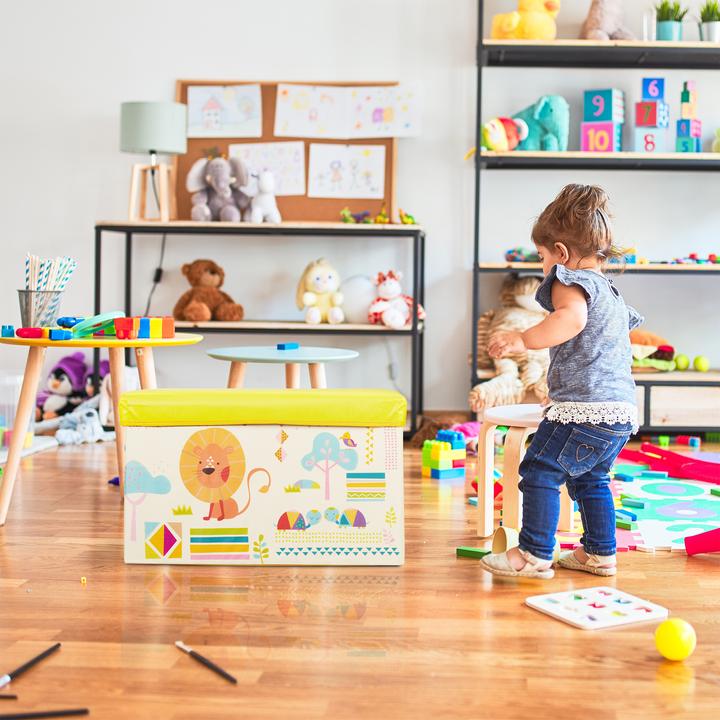 Immagine prodotto Relaxdays Pouf contenitore per bambini