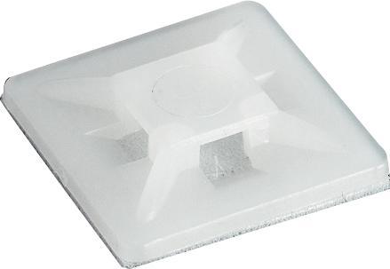 Produktbild RND Electronics Kabelbinderhalter 4mm Weiss Polyamid 6.6 Packung à 100 Stück (Kunststoffkabelbinder, 21.80 mm, 100 Stk.)