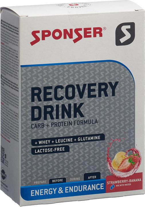 Produktbild Sponser Recovery Drink (Erdbeere-Banane, 6 Stk., 360 g)