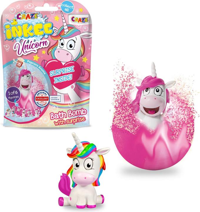Produktbild Craze Badekugel Inkee: Mit Überraschung – Unicorn (Badekugeln)