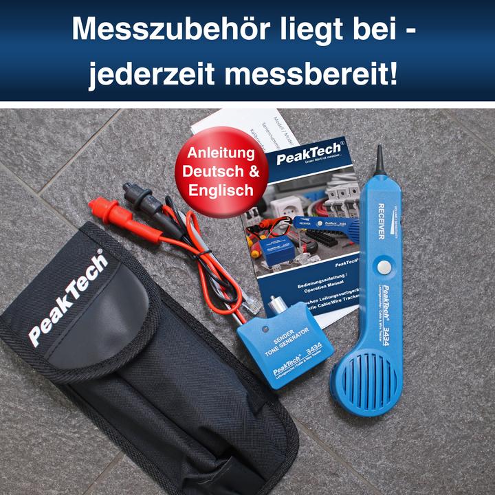 Actual product image Peaktech P 3434 Line detector / circuit detector