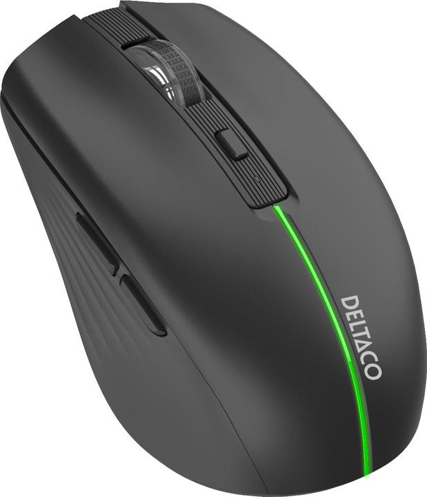 Actual product image Deltaco Wireless Mouse - Gaming Mus - Optisk - 6 knapper - Sort
