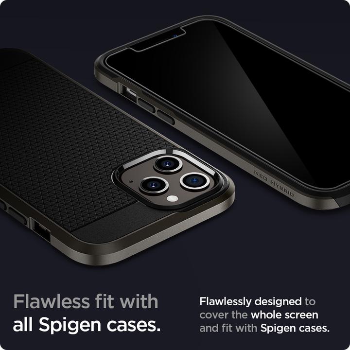 Produktbild Spigen Glas tR EZ Fit(2Pack) (2 Stück, Apple iPhone 12 Pro Max)