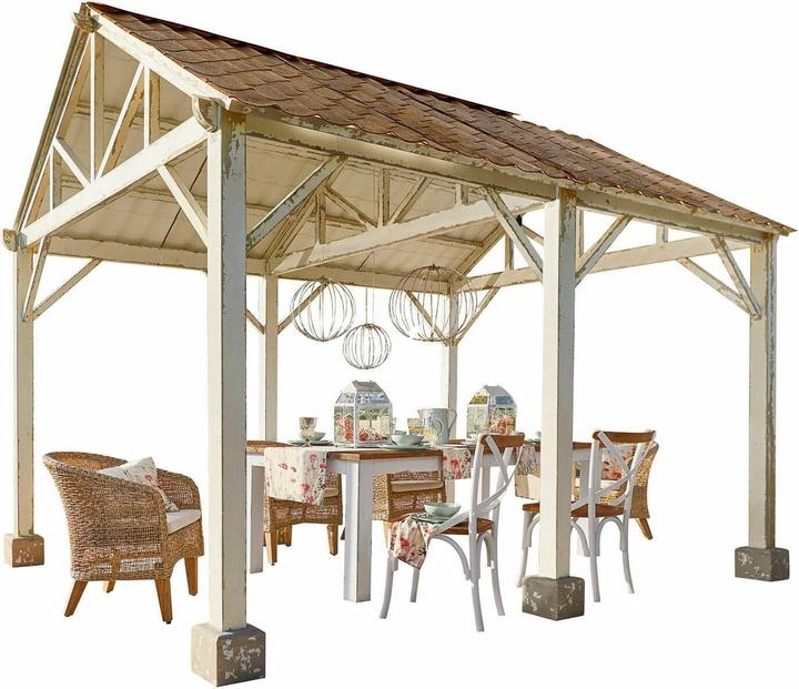 Produktbild Loberon Pavillon Vasseur antikweiss (260 cm, 360 cm)
