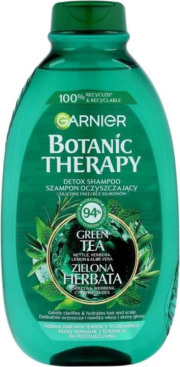 Image du produit Garnier Botanic Therapy Shampooing Nettoie et rafraîchit le thé vert 400Ml (400 ml, Shampoing liquide)