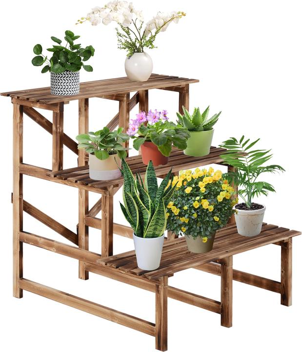 Outsunny Escalier pour plantes avec 3 marches