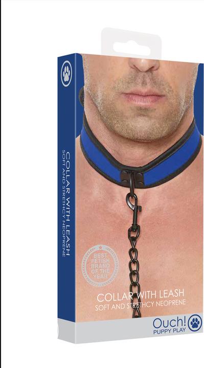 Image du produit Ouch! Ouch Puppy Play - Neoprene Collar With Leash
