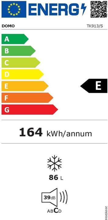 Energie-Label SPC TK913/S (Freistehend, 86 l)